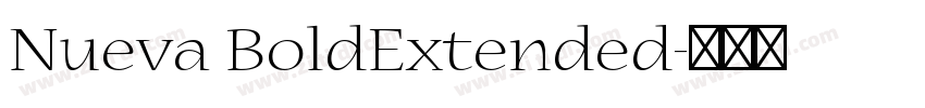 Nueva BoldExtended字体转换